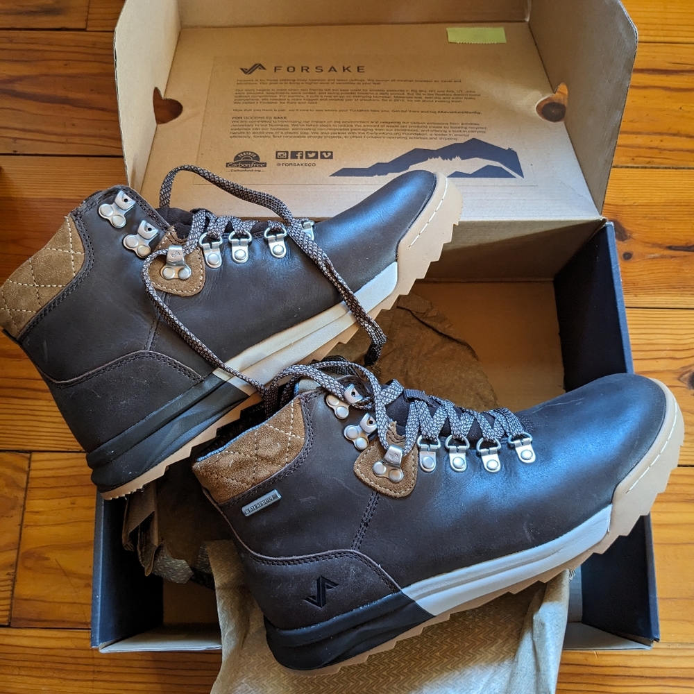 NEW Forsake Patch Mid Sneaker boots brown W 39.5 EU/ 9 US